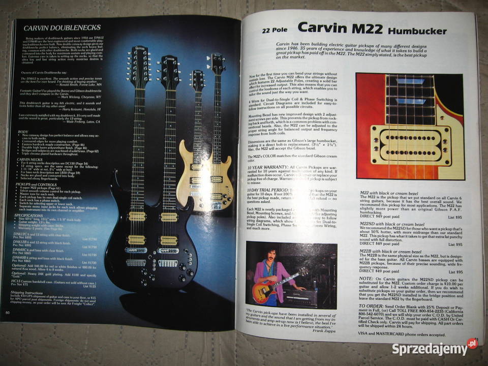 Carvin 1982 katalog Kępice