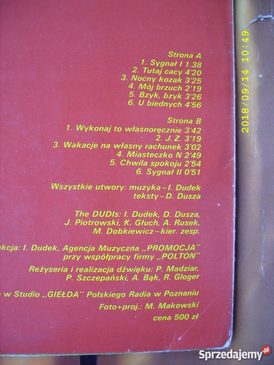 THE DUDIS LP winyl płyta winylowa Wołów