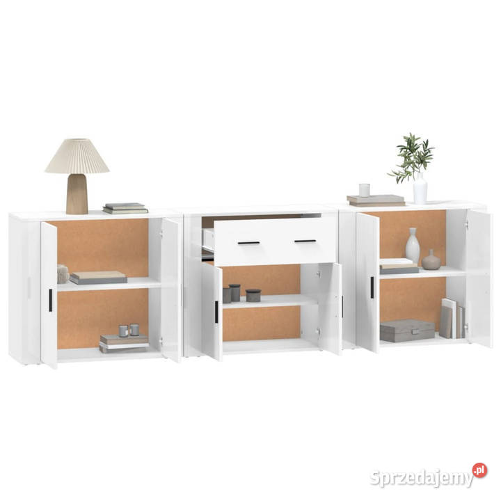 Szafki 3 biały materiał drewnopochodny WM3185415 mazowieckie Warszawa