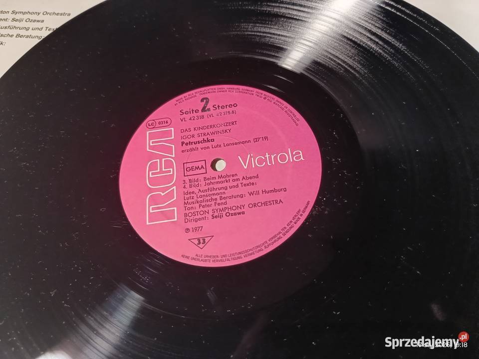 Album winylowy Igor Strawiński Petruszka Płyty i kasety Wronki