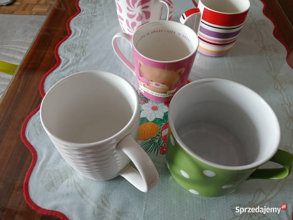 Duże kubki z łyżeczkami wielokolorowy Warszawa