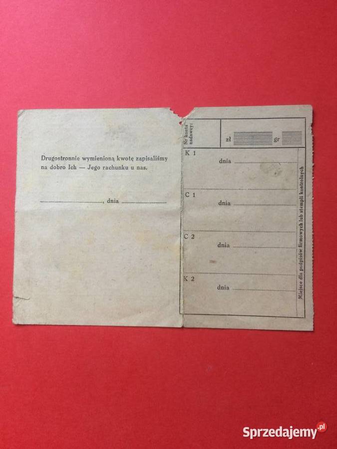 494 Karta Żyrowa Komunalnej Kasy Oszczędności Antykwariat Szczecin