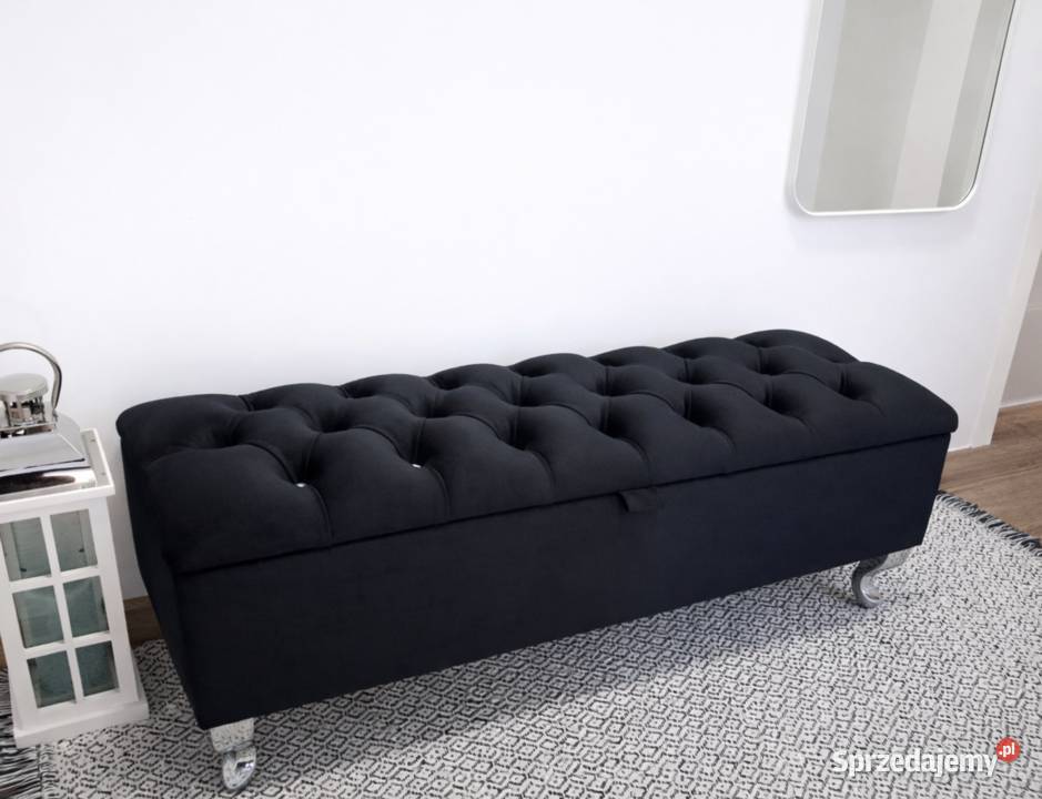 Ławka Chesterfield 100x30 pufa otwierana glamour Pufy i podnóżki małopolskie Stronie sprzedam
