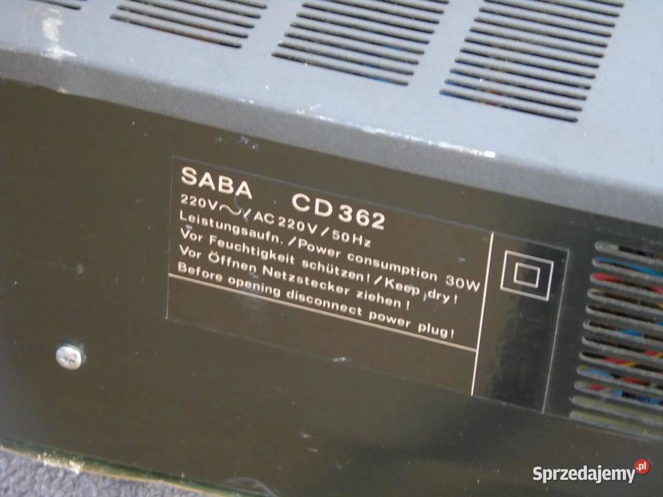 Magnetofon SABA CD362 Vintage WYSYŁKA Jasło