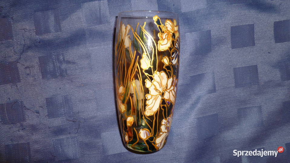Flakonik szklany ręcznie malowany Kraków