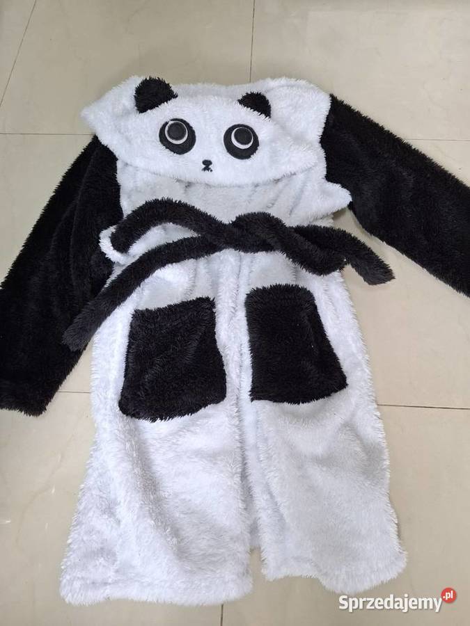 Puszysty szlafrok panda Onesies miękki ciepły
