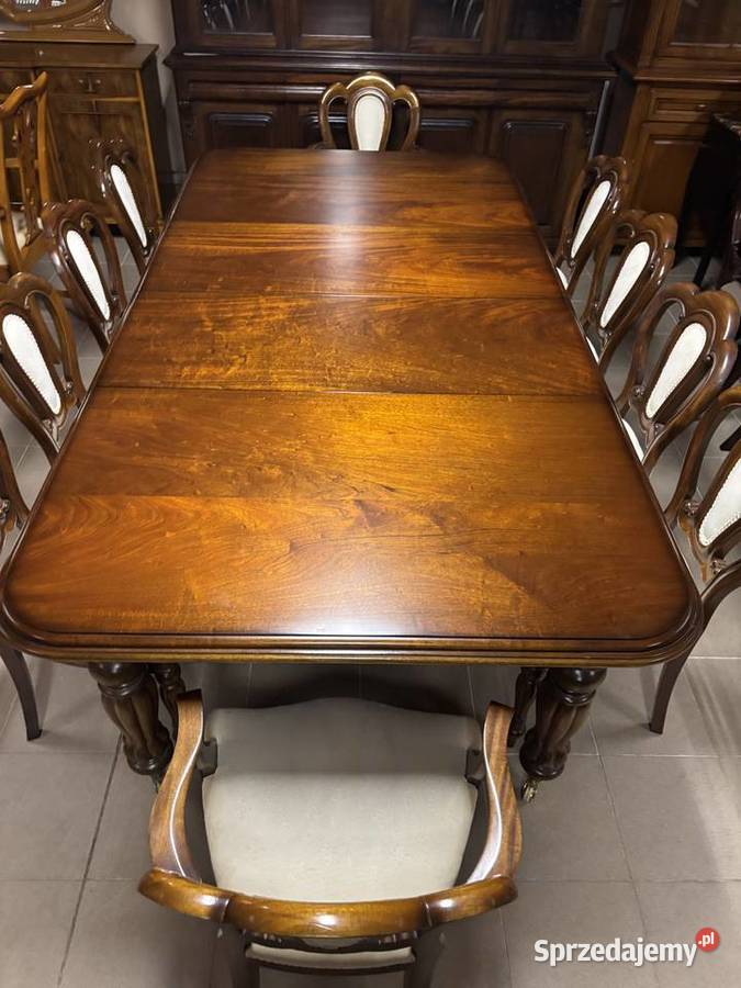 Stylowy Angielski Zestaw Rozkładany Stół 10