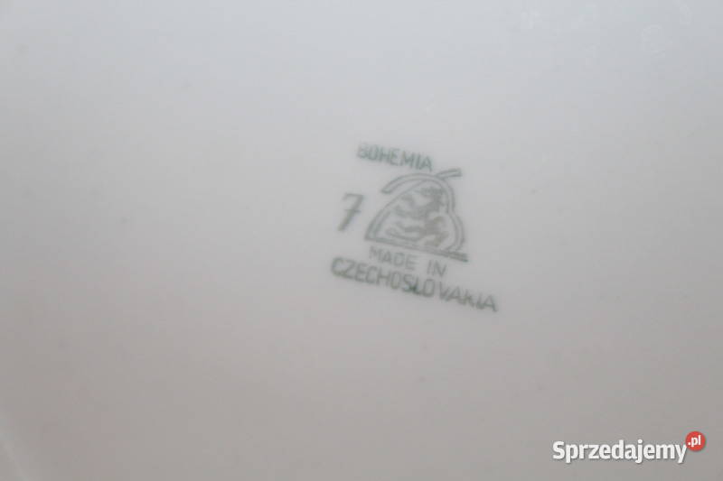 Komplet porcelanowych talerzyków 4 Bohemia 1010 Szczecin