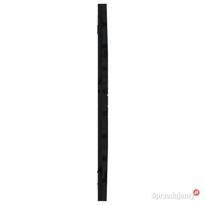 Wezgłowie łóżka czarne 81x3x63 lite drewno Warszawa