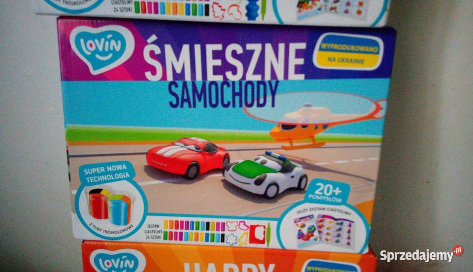 Śmieszne samochody Ciastolina AUTA zestaw Warszawa