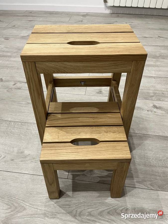 Taboret Dębowy 2w1 Stepoak