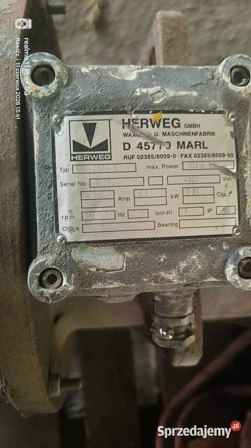Silnik wibracyjny elektrowibrator HERWEG 65 kW Rawicz