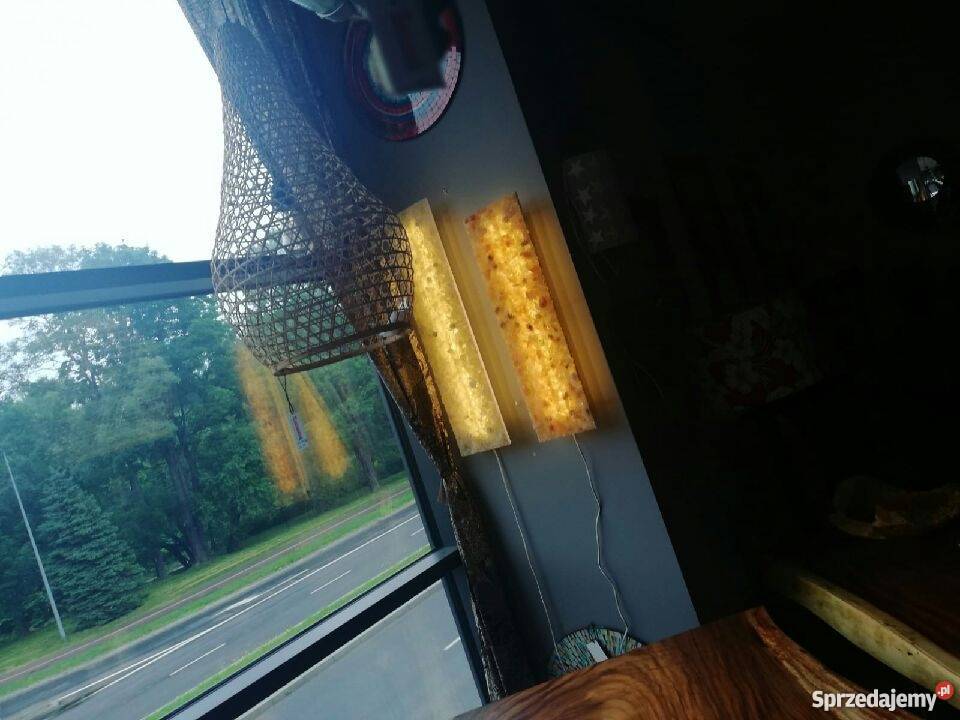 Lampa solna kinkiet dekoracja aranżacja panel Istebna