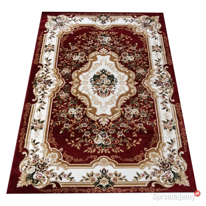 Wytrzymały dywan 200x300 zielony klasyczny 0633 Białystok