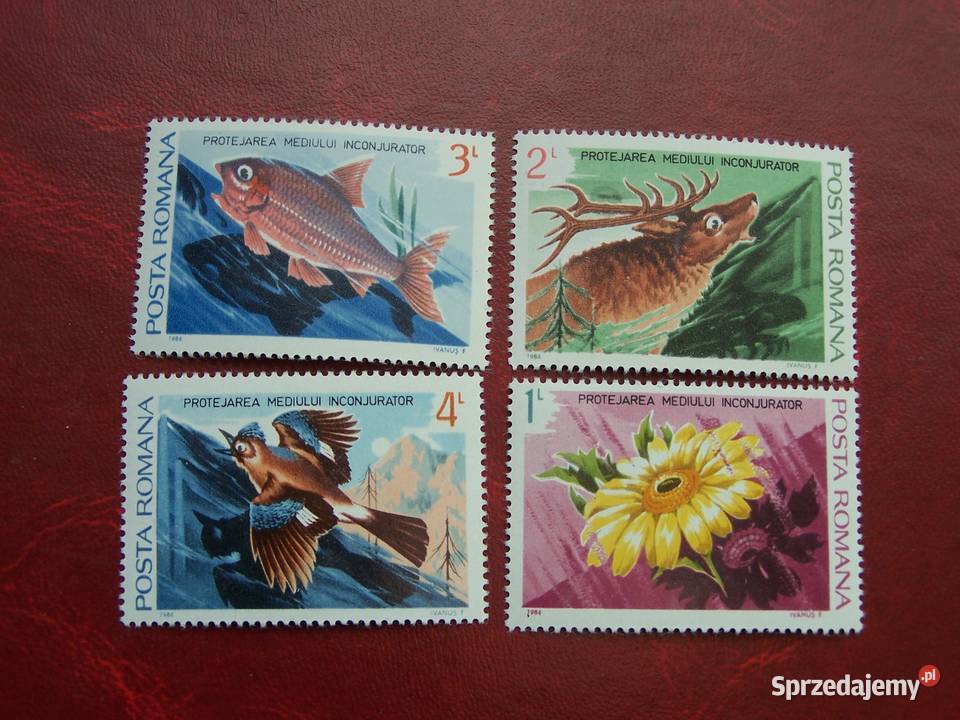 Rumunia 1984 MNH Mi 403134 Fauna Przyroda Tychy sprzedam