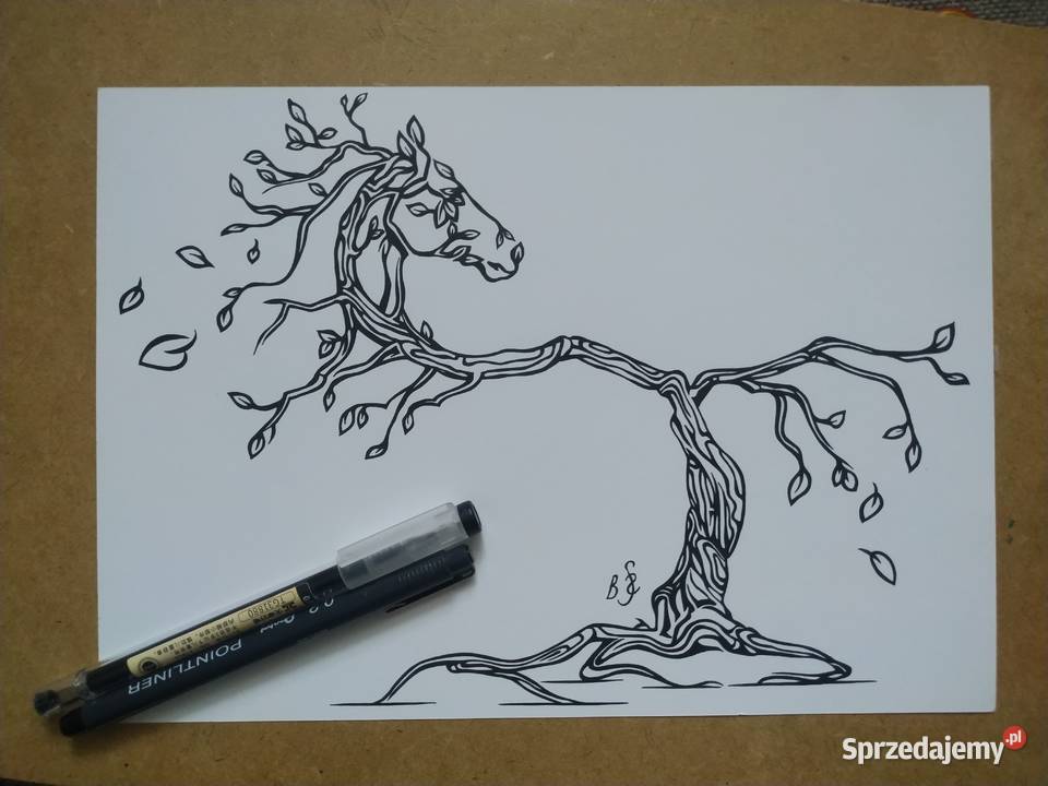 Rysunek drzewokoń 3 cienk blok t A4 250 gm2 mazowieckie Warszawa