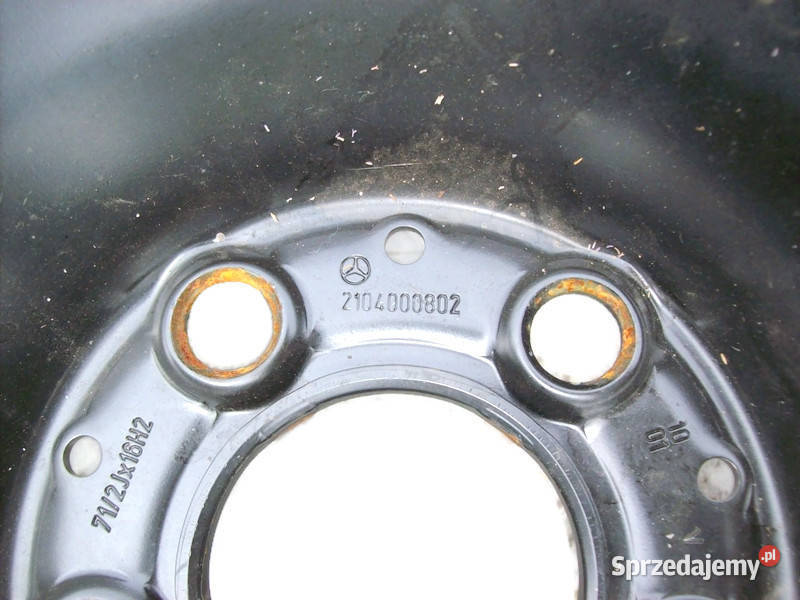 Mercedes W210 Felga stalowa 16 z zapasu nowa Mińsk Mazowiecki