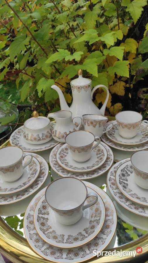 WEIMAR PORZELLAN PRZEPIĘKNY SERWIS NA 6 OSÓB Pabianice