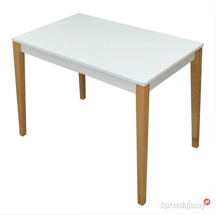 STÓŁ PROSTOKĄTNY BIAŁY ŁAWA BLAT 100 70 LAMINAT 75cm Dom i Ogród warmińsko-mazurskie Tołkiny