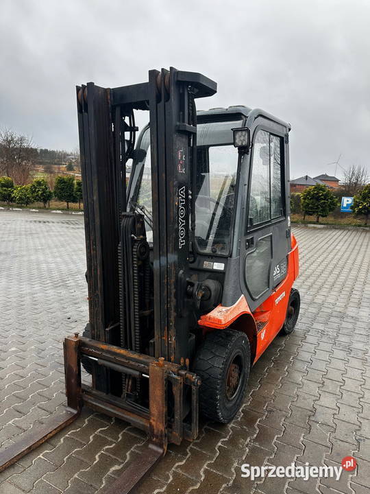 wózek widłowy LPG TOYOTA 427FGF25 Triplex 470m łódzkie Działoszyn