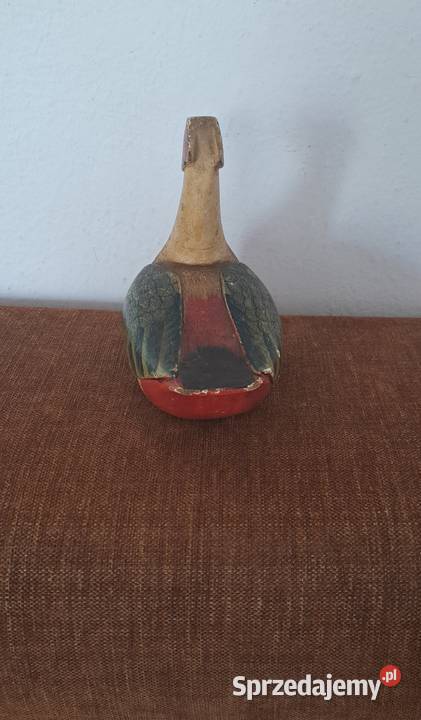 drewniana kaczka figurka vintage mazowieckie Warszawa