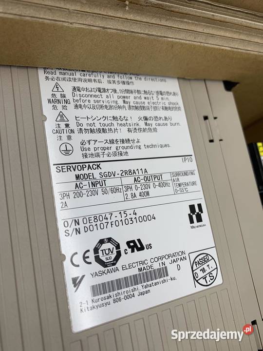 Yaskawa SGDV2R8A11A 3F 28A 400W Warszawa