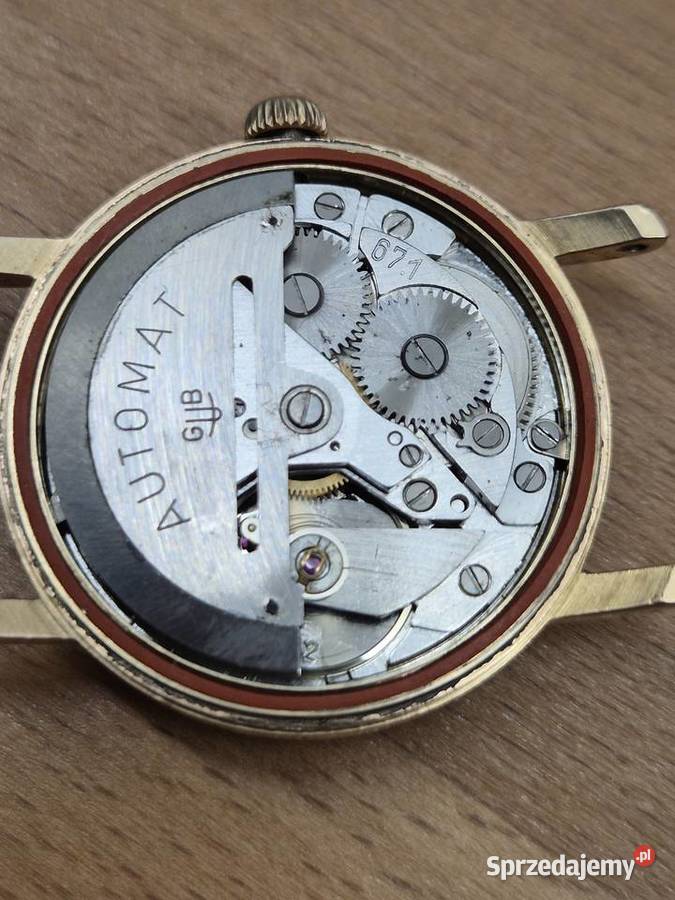 Rzadki GUB Glashutte automat vintage lata 60te śląskie