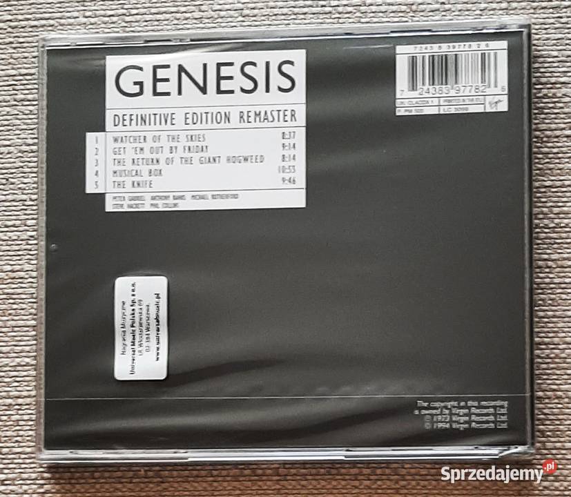 Rewelacyjny Koncert Genesis Live CD Nowa Folia rock śląskie Katowice