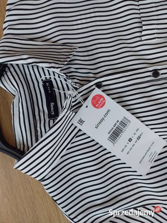 Koszula bluzka M 38 SINSAY biała w paski Nowa z Warszawa sprzedam