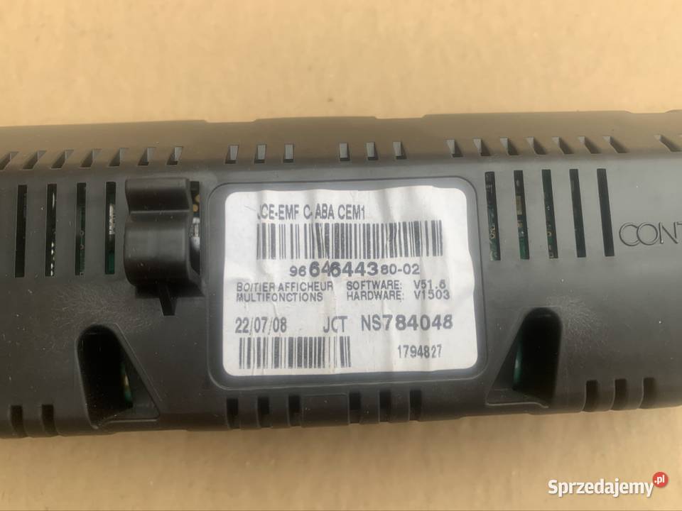 9664644380 wyświetlacz ekran Citroen c4 I 1 lift