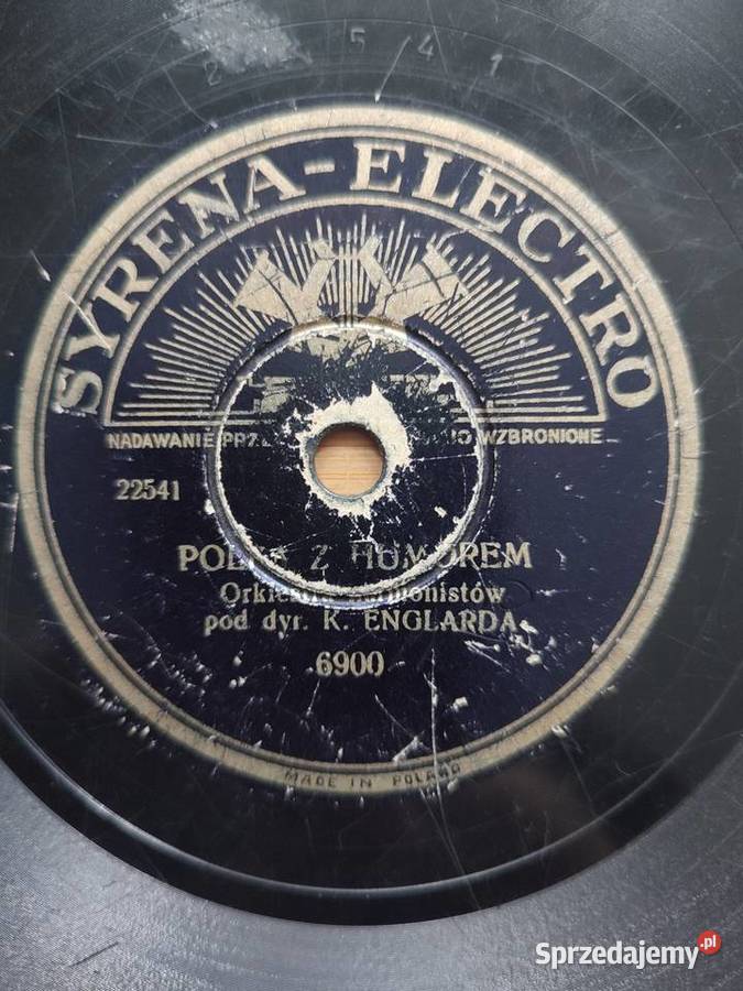 Płyta szelakowa wytwórni Syrena Electro Polka z Warszawa sprzedam