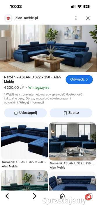 Narożnik z funkcją spania Leszno
