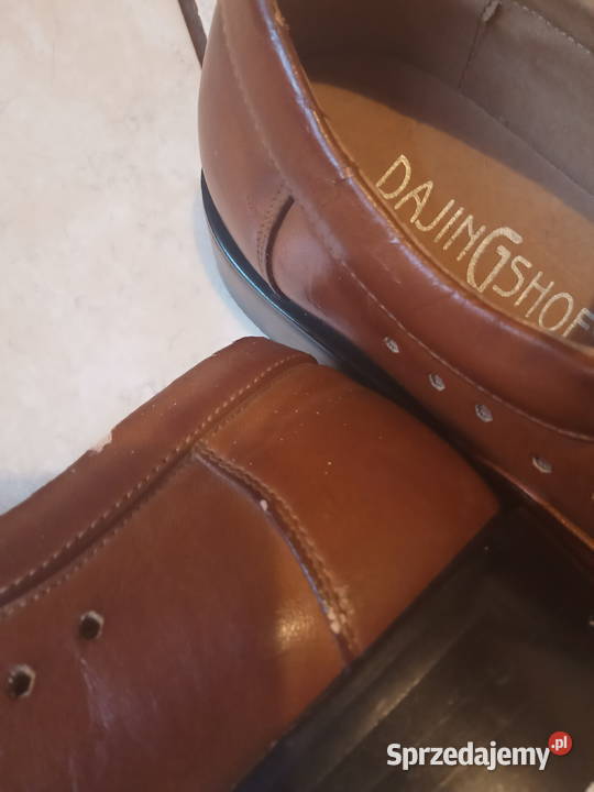 Buty skórzane eleganckie 46 skóra Półbuty sprzedam