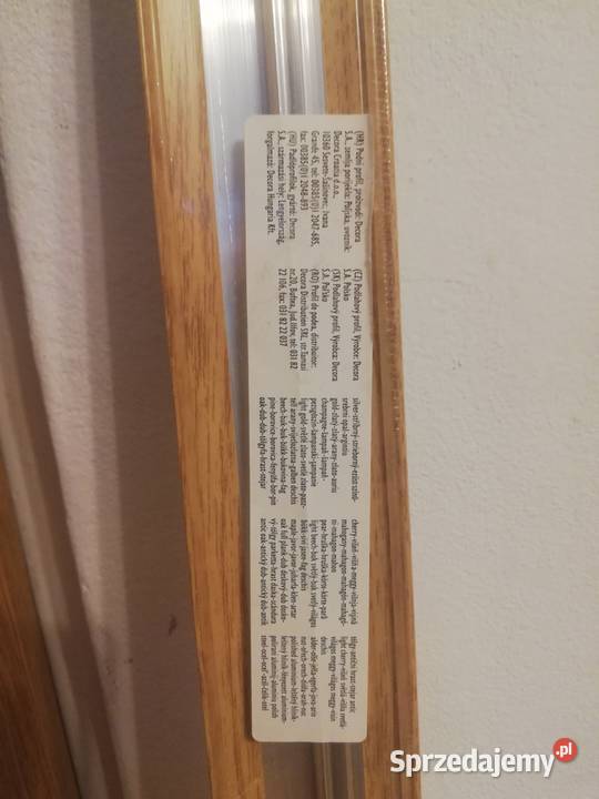 Listwa przypodłogowa aluminiowa kolor Dąb sprzedam