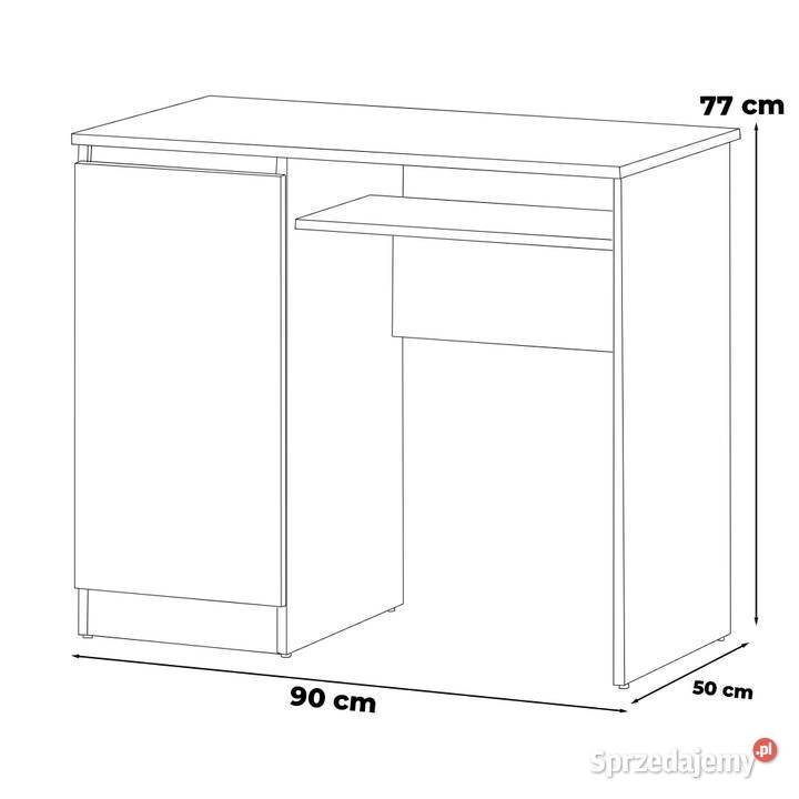 Biurko Biały Połysk Komputerowe Nowoczesne 90 90cm warmińsko-mazurskie Elbląg
