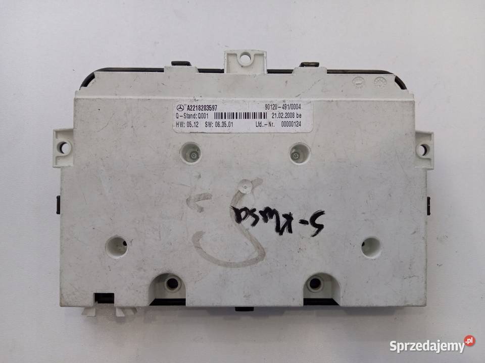 PANEL REGULACJI FOTELI MERCEDES S KLASA W221 Nowy Tomyśl sprzedam