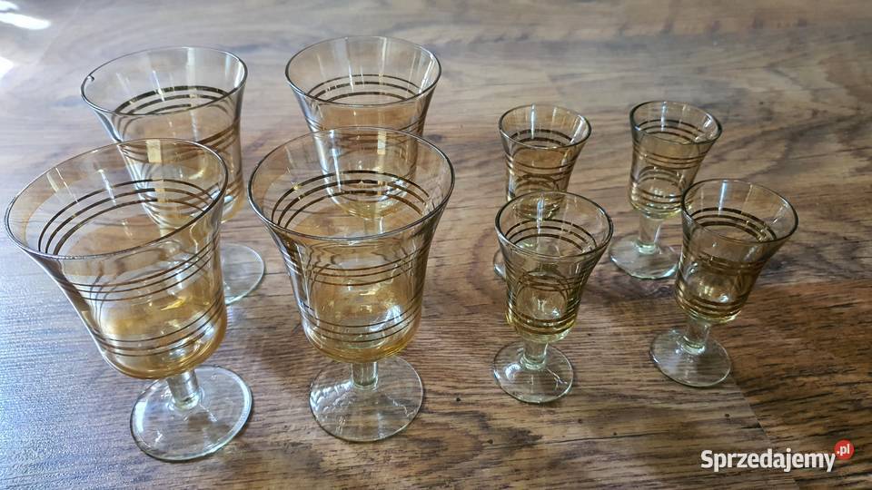 Kieliszki do wódki i wino PRL podkarpackie