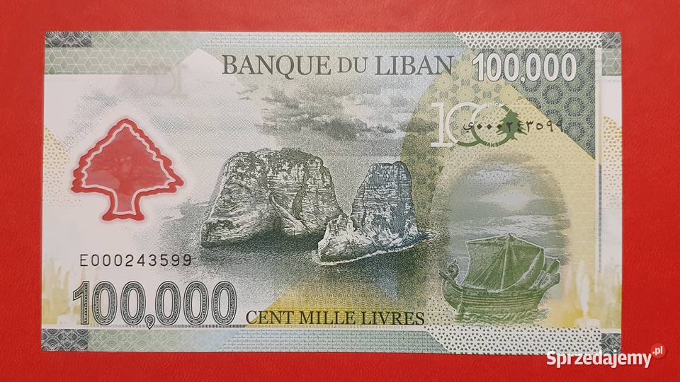 LIBAN 100000 livrów 2020 r UNC PWPW Lębork sprzedam