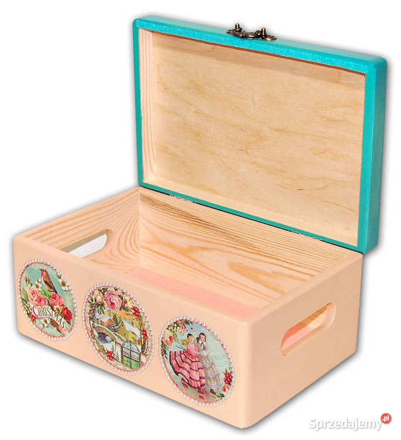 KUFER skrzynka drewniana ZIMA Christmas 30x20 Pozostałe Bydgoszcz