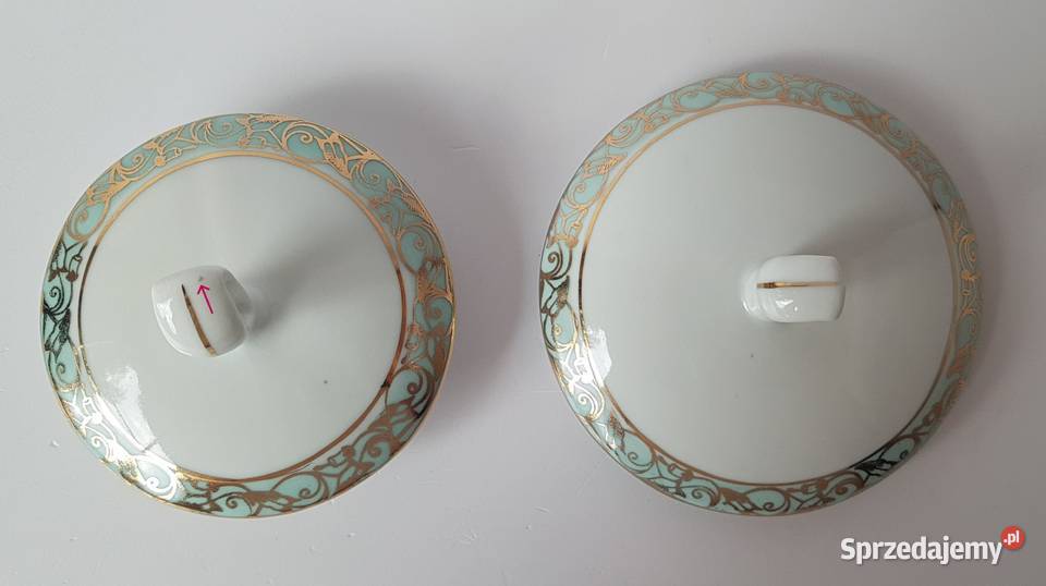 Porcelanowy dzbanek i cukiernica Aldona Chodzież Dąbrowa Górnicza
