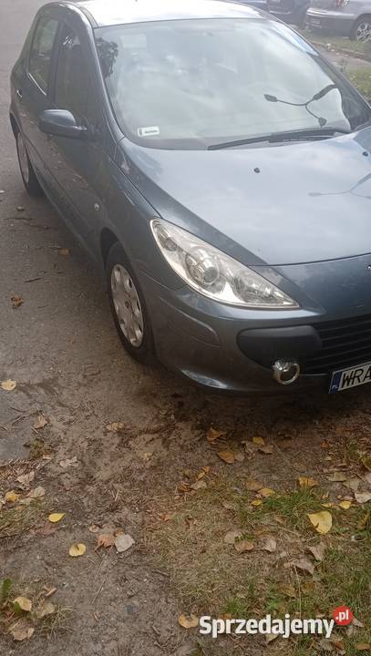 Peugeot 307 16 z małym przebiegiem 168000 poduszka powietrzna mazowieckie Radom