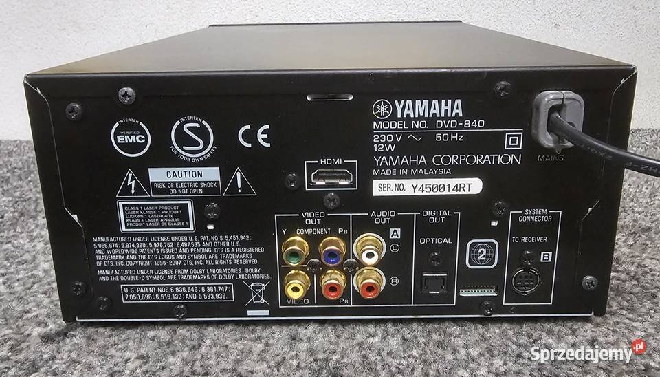 odtwarzacz płyt Yamaha DVD840 Pianocraft wysyłka Audio małopolskie Kraków