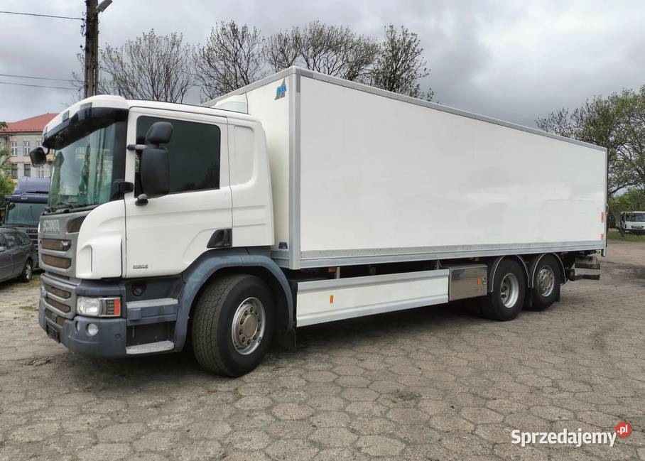 SCANIA P370 6x2 212 489 KONTENER IZOTERMA WINDA sprowadzony śląskie Częstochowa sprzedam