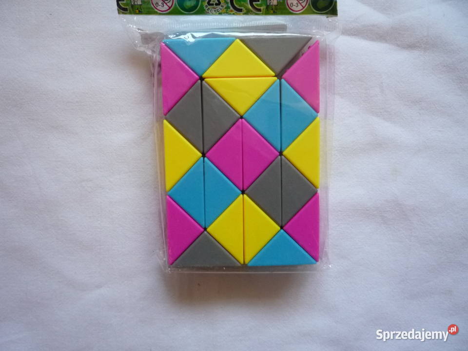 Układanka kolorowy wąż 24 el Kostka sensoryczna Plastik  Szczecin sprzedam