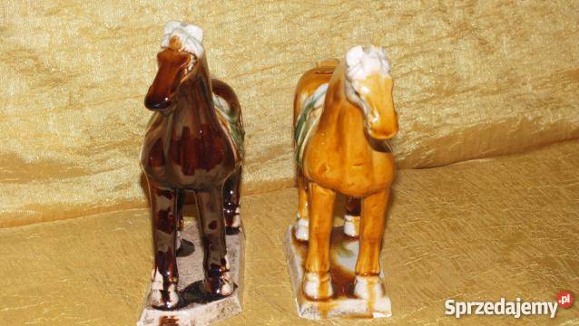 Ceramiczne figurki koni 2 kujawsko-pomorskie Inowrocław