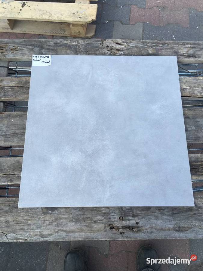 Gres płytka podłogowa nat sq60 d46 szary mat Reguły
