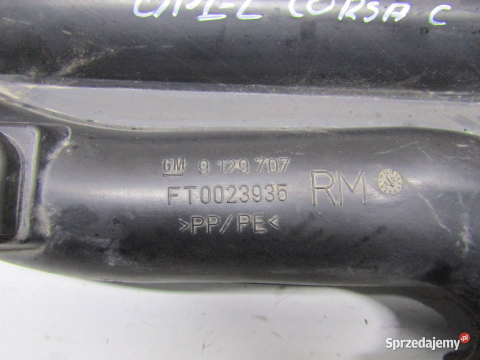 PRZEWÓD DOLOTOWY POWIETRZA OPEL CORSA C 9129707 Przewody powietrza Mysłaków sprzedam