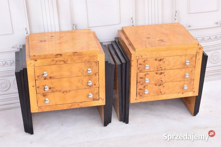 Dwie Komody Art Deco Stolik Nocny Szafki Szafy 3 Nocne Kraków