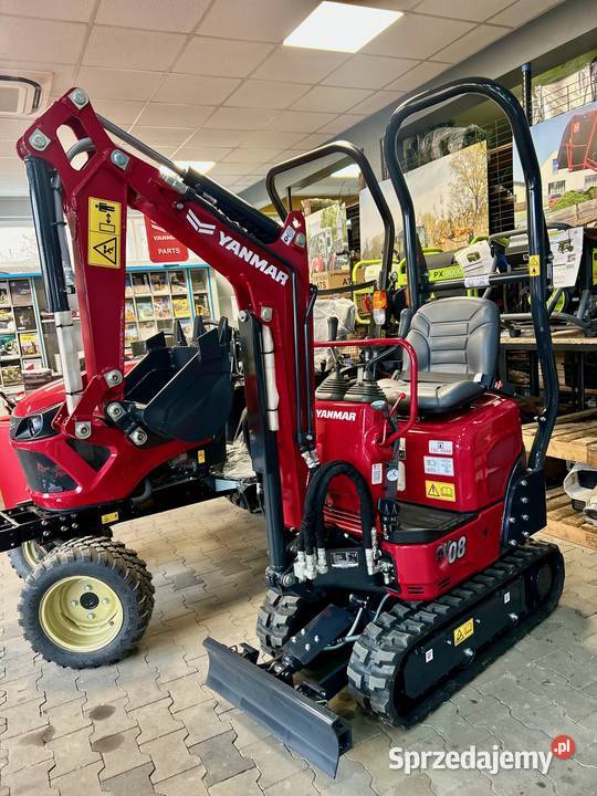 Nowa minikoparka YANMAR SV08 2023 r RĘKI LEASING Koparki Maszyny budowlane Łagiewniki Nowe