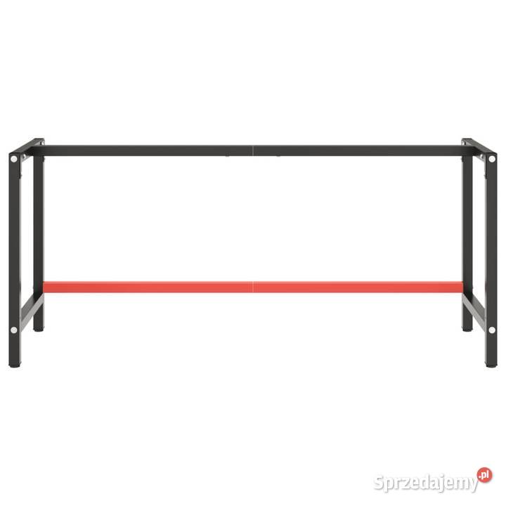 vidaXL Rama do stołu roboczego czerwonoczarna Warszawa